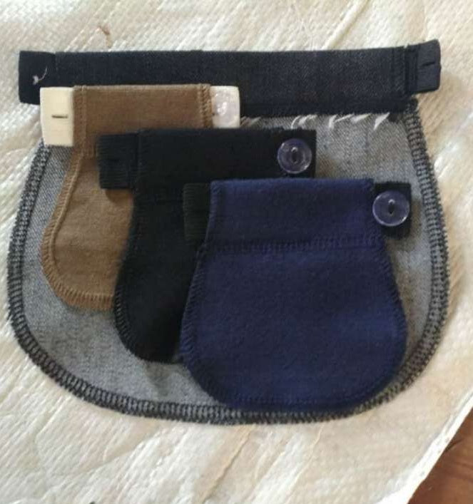 Mune's Cradle Maternity Pants Extender – Elastic Waistband Buttons for Regular Pants