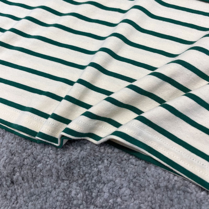 Mune's Cradle Striped Lift Up Breastfeeding Shirt - Soft Cotton Nursing Top