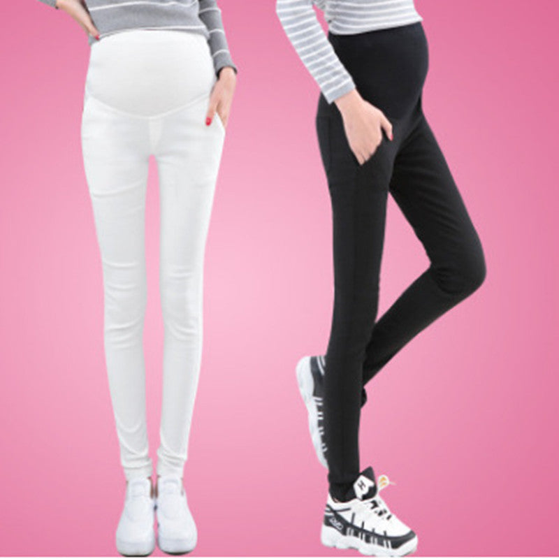 Mune's Cradle Stretchy Maternity Pants with Pockets - Soft 85% Cotton
