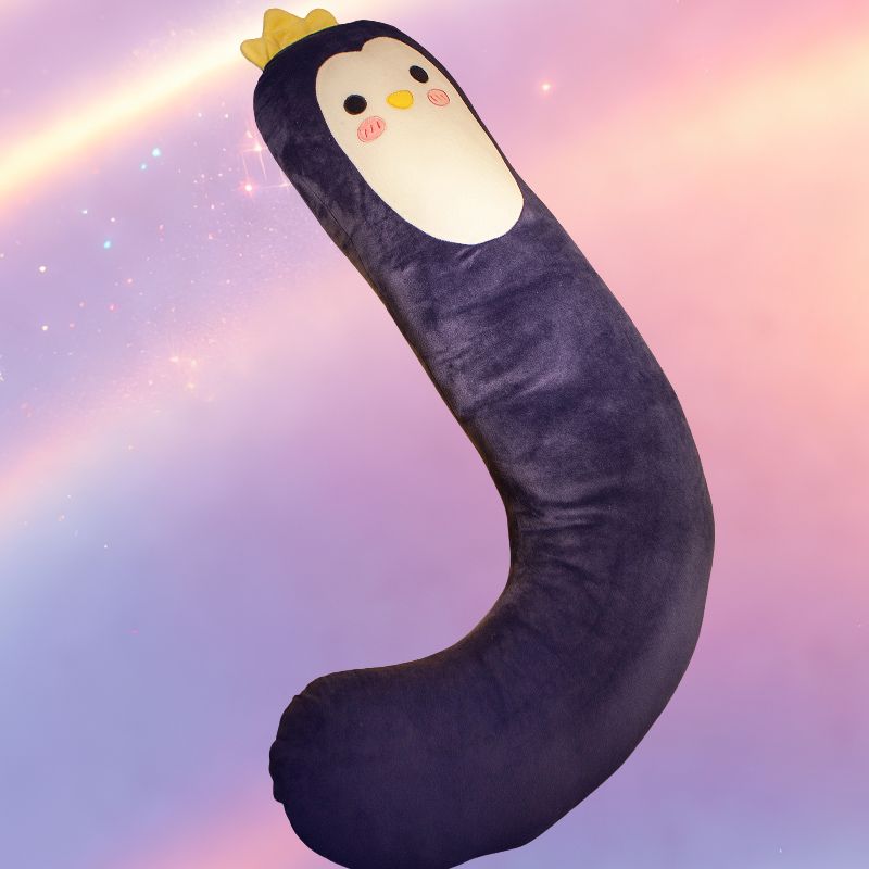 Mune's Cradle J-Shaped Pregnancy Pillow with Cute Animals - Soft Cotton Fill