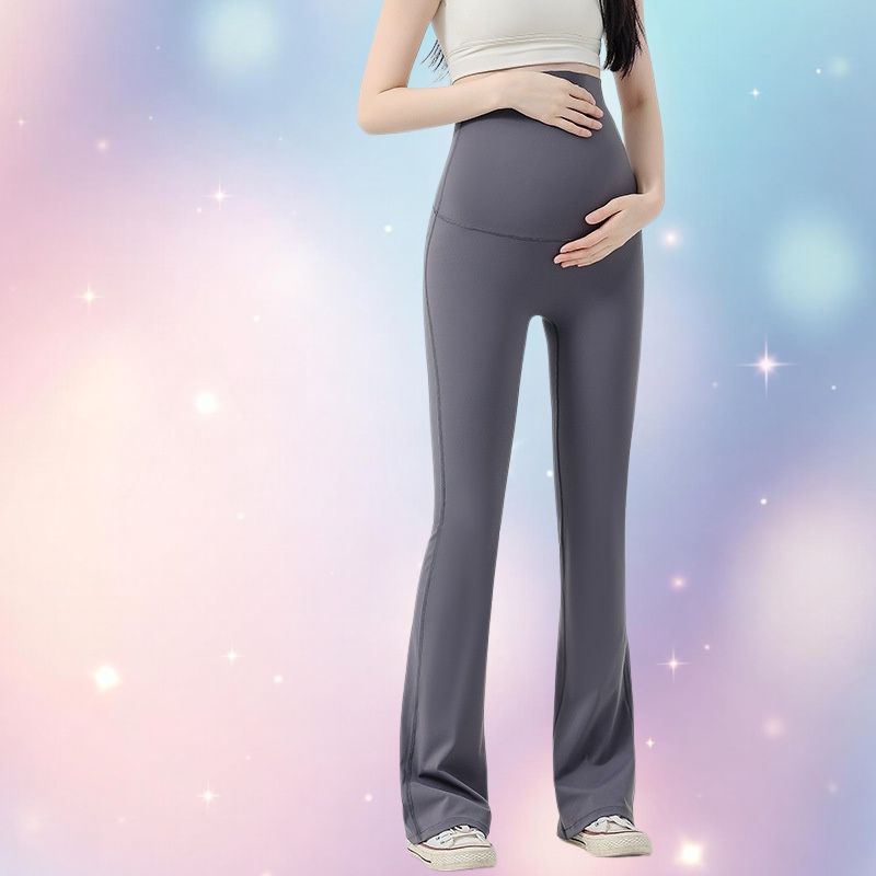 Mune's Cradle High Rise Bell Bottom Maternity Yoga Pants – Stretchy & Cooling