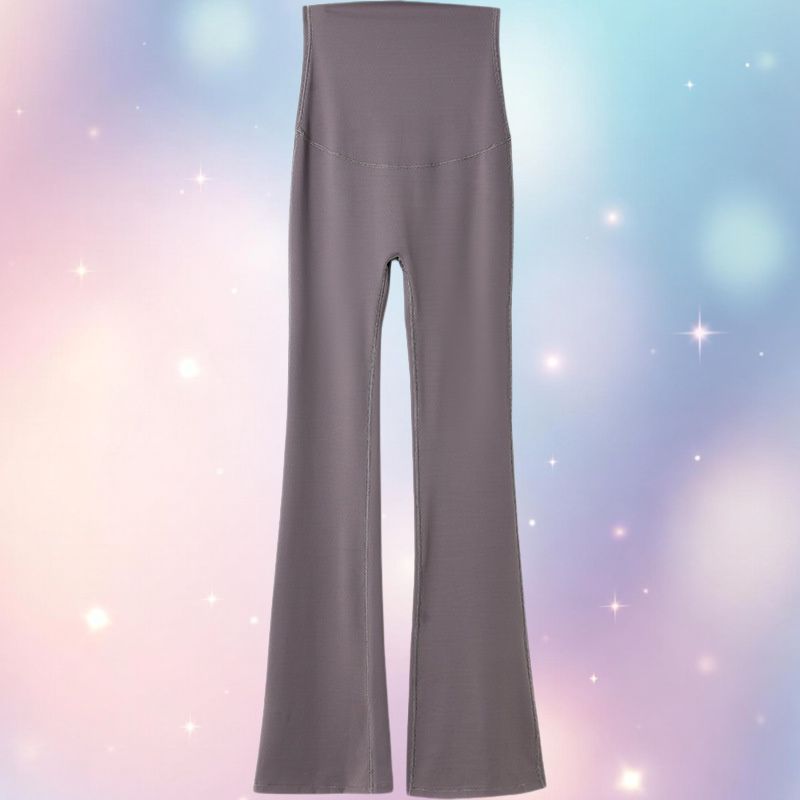 Mune's Cradle High Rise Bell Bottom Maternity Yoga Pants – Stretchy & Cooling