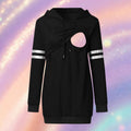 Mune's Cradle Hooded Nursing Sweater - Lift-Up Access