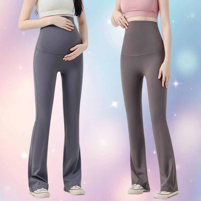 Mune's Cradle High Rise Bell Bottom Maternity Yoga Pants – Stretchy & Cooling