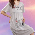 Mune's Cradle Cat Print Breastfeeding Dress - Lift-Up Access