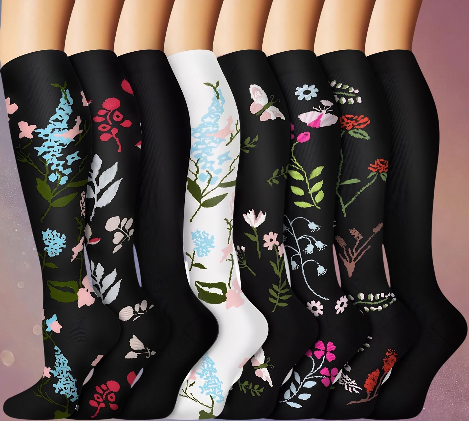 Mune's Cradle Compression Socks for Pregnancy & Daily Wear - Gentle Leg Relief