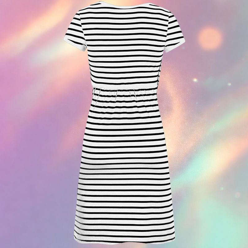 Mune's Cradle Pull-Up Striped Breastfeeding Dress