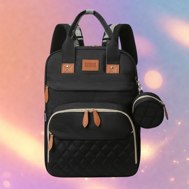 Mune's Cradle Backpack Diaper Bag with Changing Station & Phone Charging Port