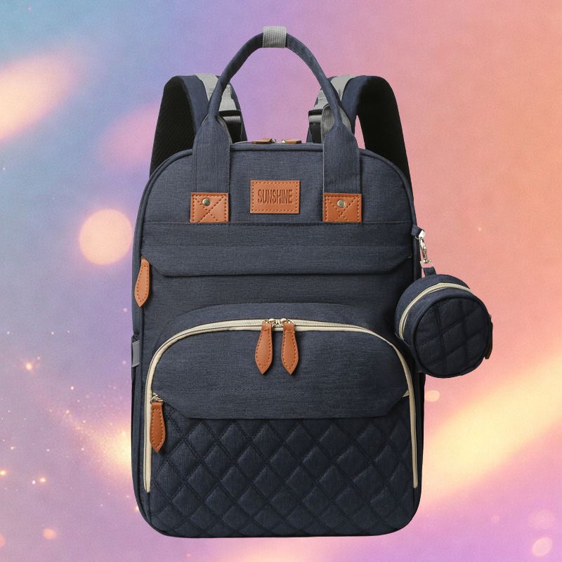 Mune's Cradle Backpack Diaper Bag with Changing Station & Phone Charging Port