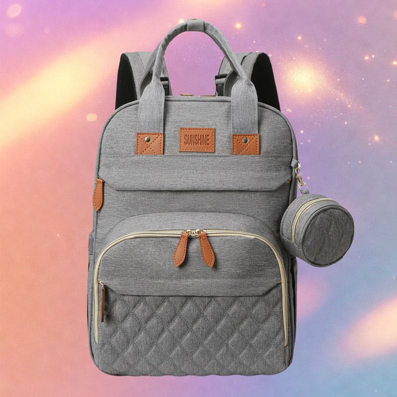 Mune's Cradle Backpack Diaper Bag with Changing Station & Phone Charging Port