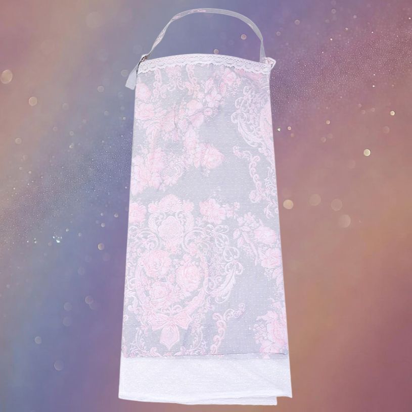 Mune's Cradle Waterproof Cotton Breastfeeding Cover with Lace Trim