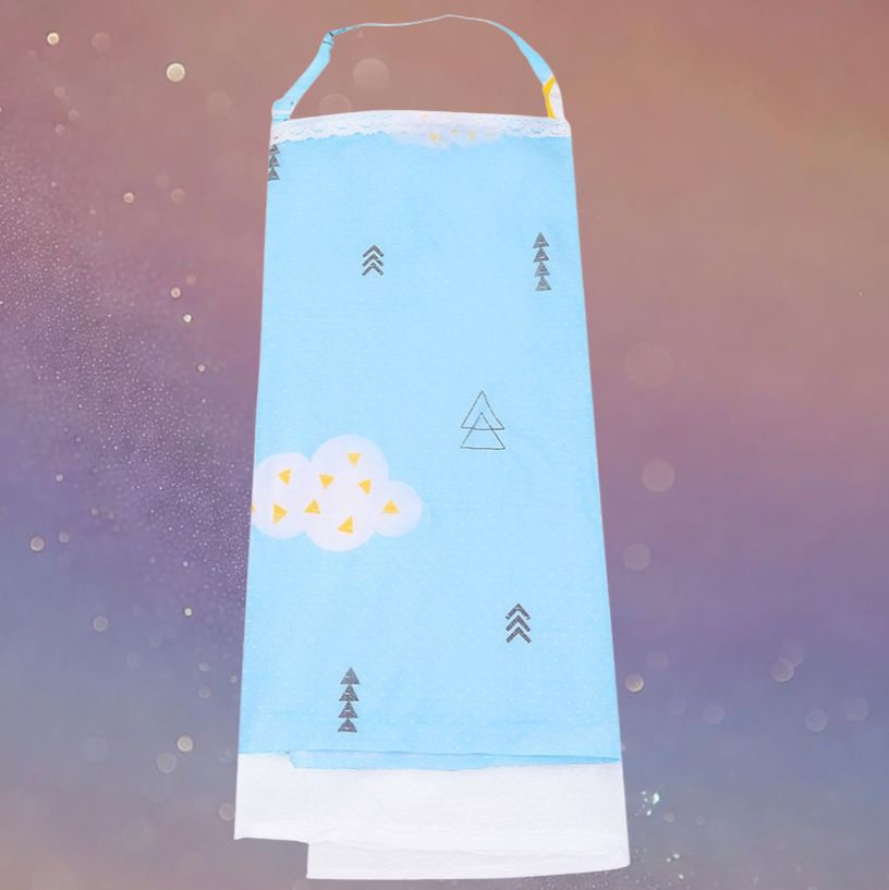 Mune's Cradle Waterproof Cotton Breastfeeding Cover with Lace Trim