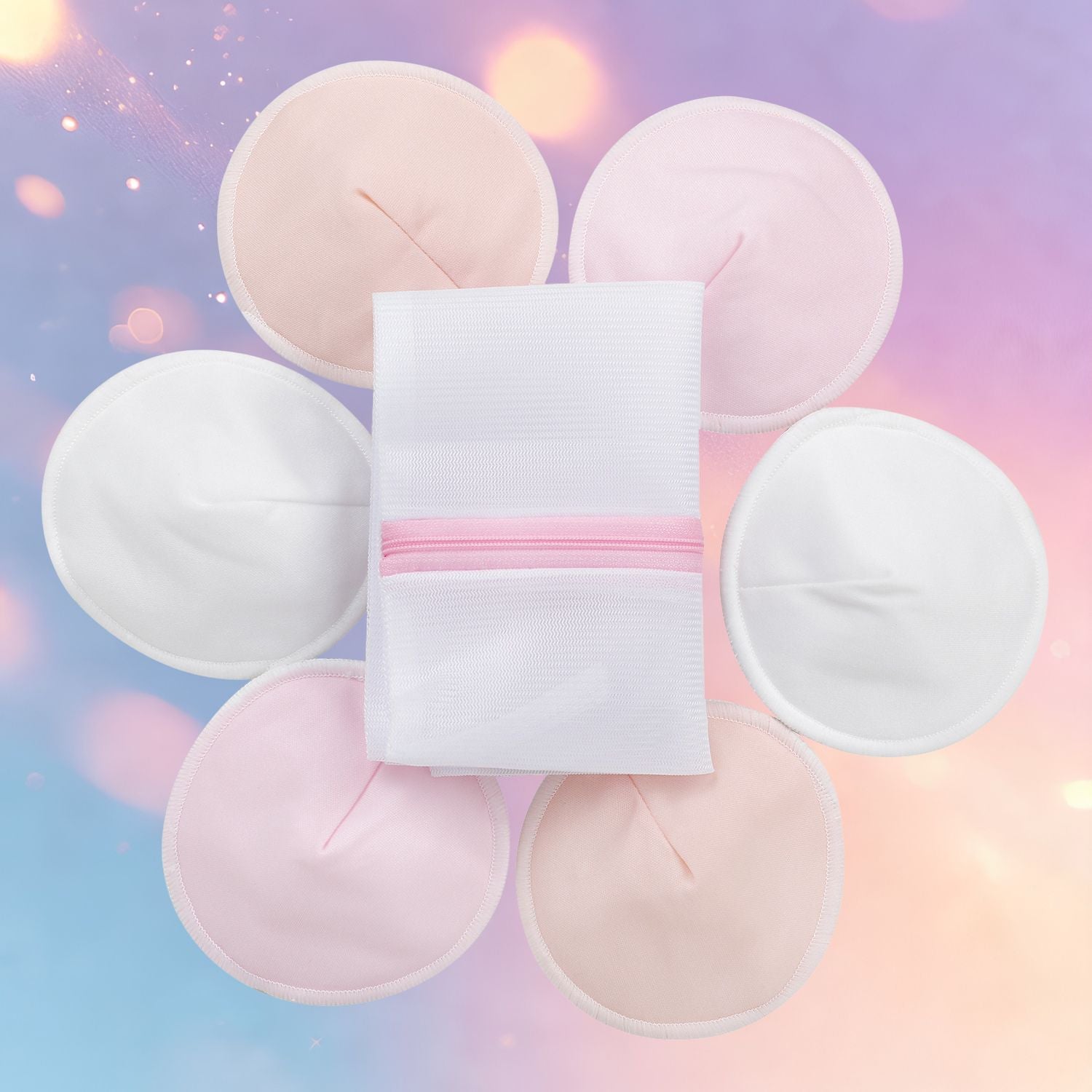 Mune's Cradle Organic Bamboo Nursing Pads - Super Absorbent Leak-Proof 14-Pack