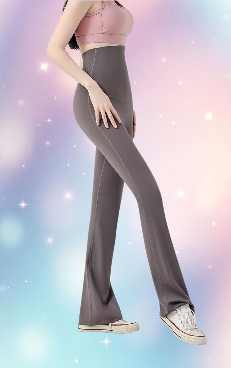 Mune's Cradle High Rise Bell Bottom Maternity Yoga Pants – Stretchy & Cooling