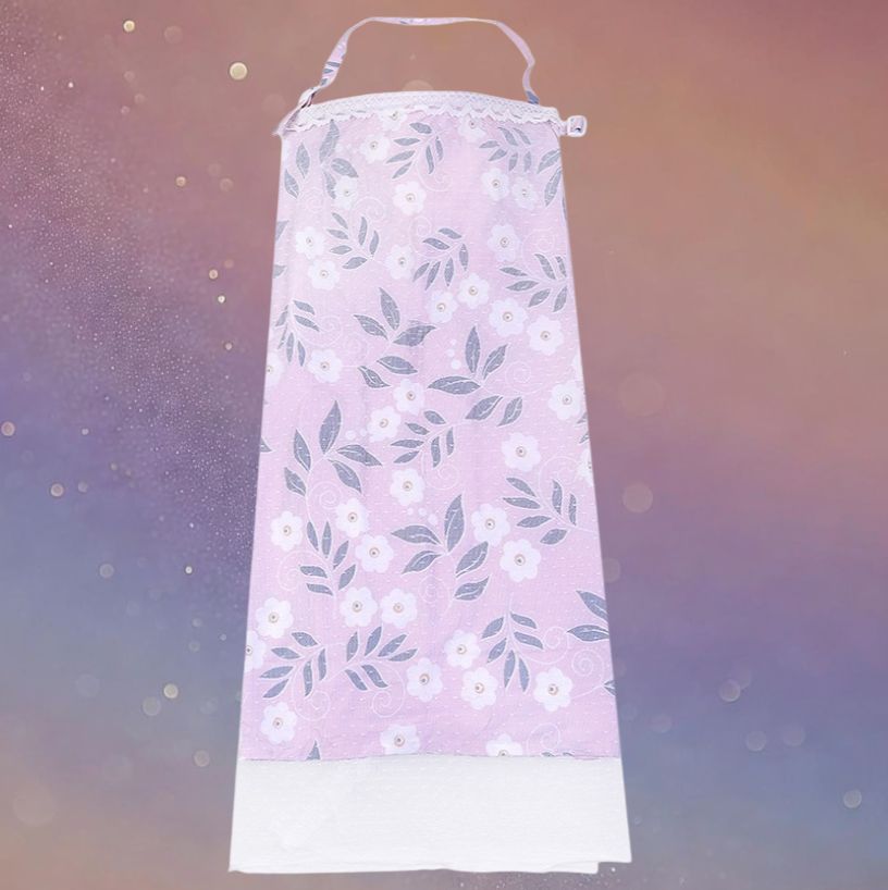 Mune's Cradle Waterproof Cotton Breastfeeding Cover with Lace Trim