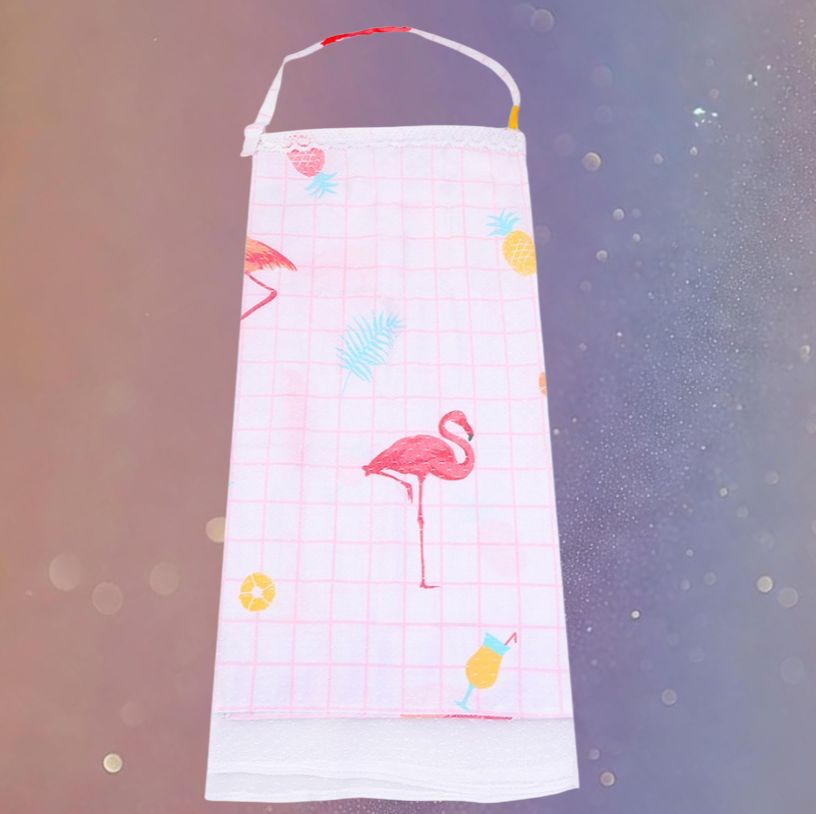 Mune's Cradle Waterproof Cotton Breastfeeding Cover with Lace Trim