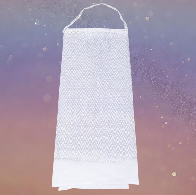 Mune's Cradle Waterproof Cotton Breastfeeding Cover with Lace Trim