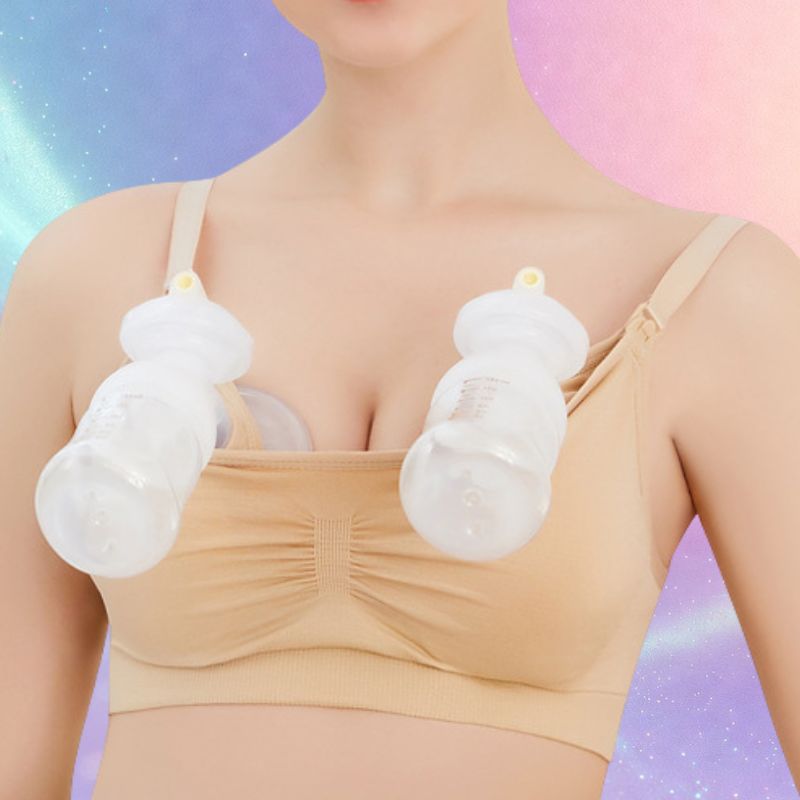 Mune's Cradle Cotton Breastfeeding & Hands-Free Pumping Bra