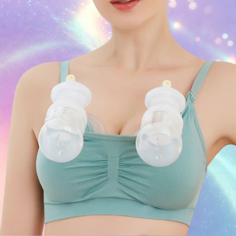 Mune's Cradle Cotton Breastfeeding & Hands-Free Pumping Bra