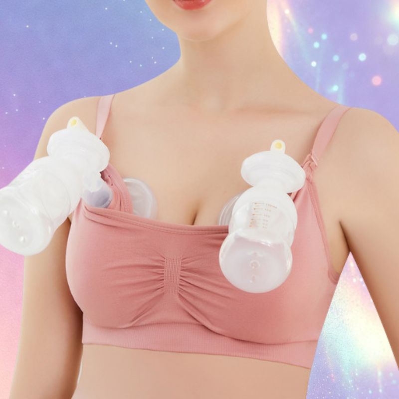 Mune's Cradle Cotton Breastfeeding & Hands-Free Pumping Bra
