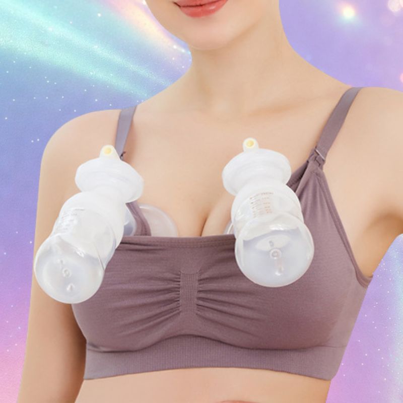 Mune's Cradle Cotton Breastfeeding & Hands-Free Pumping Bra