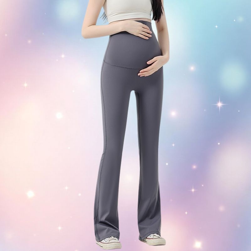 Mune's Cradle High Rise Bell Bottom Maternity Yoga Pants – Stretchy & Cooling