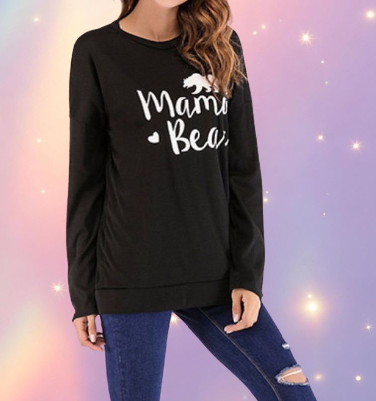 Mune's Cradle Mama Bear Women's Sweater with Elbow Patches – Cotton Blend