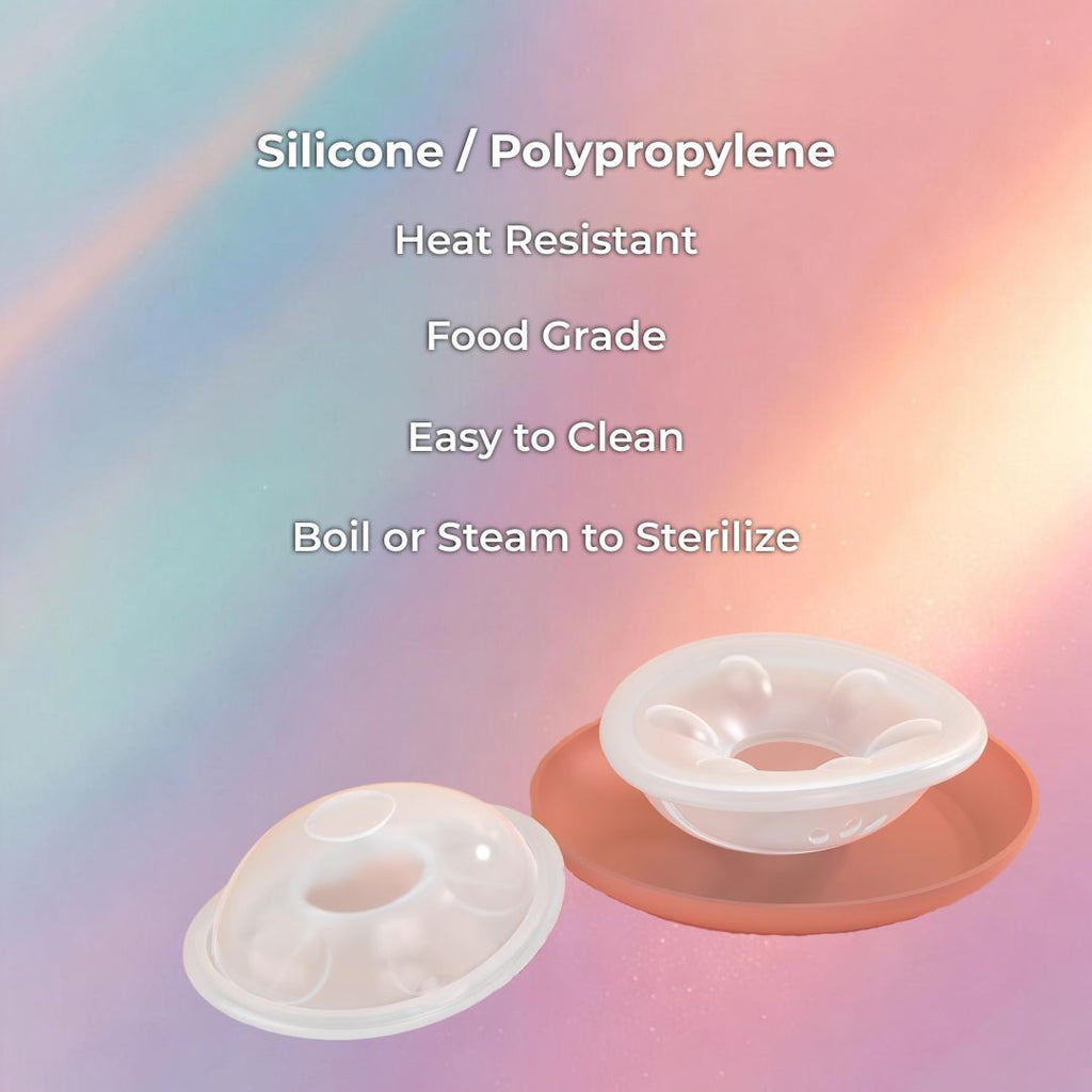 Mune's Cradle Discreet Silicone Breast Milk Collector - Leak-Proof and Portable