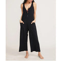 Mune's Cradle Button-Down Breastfeeding Jumpsuit with Strap Sleeves