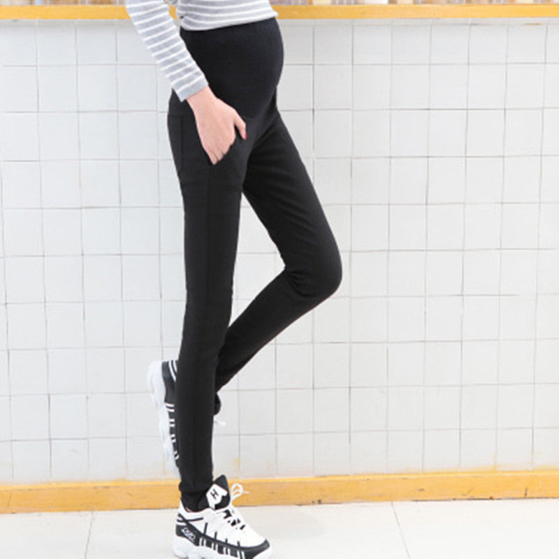 Mune's Cradle Stretchy Maternity Pants with Pockets - Soft 85% Cotton