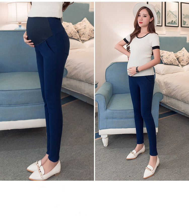 Mune's Cradle Stretchy Maternity Pants with Pockets - Soft 85% Cotton
